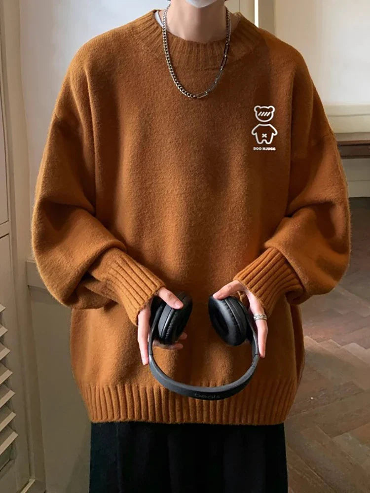 Y2K Bear Soft Boy Sweater