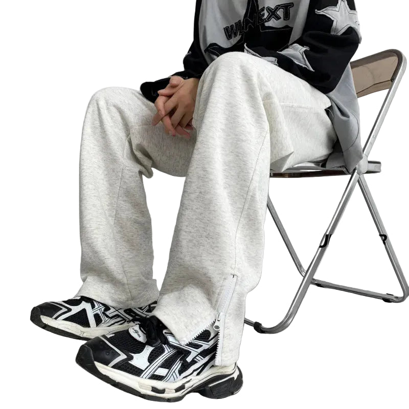 Y2K Zip-Up Leg Sweatpants