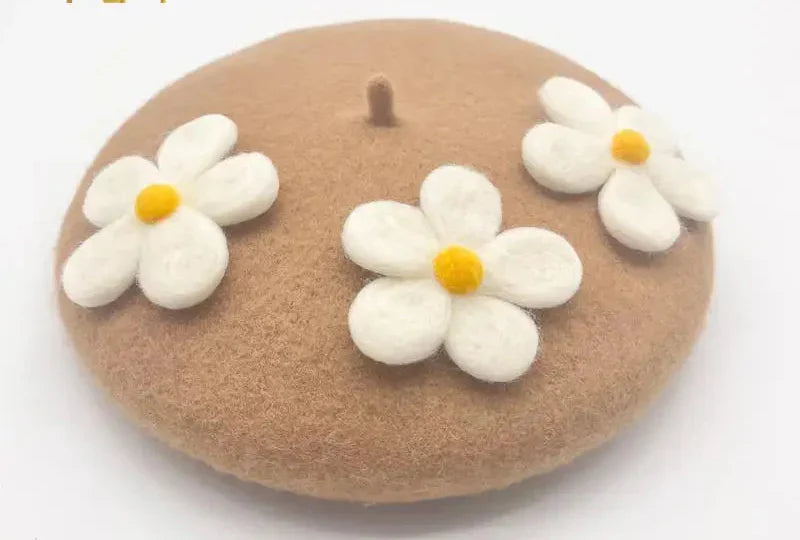 Daisy Crochet Beret