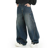 Vintage Washed Denim Lazy Boy Jeans