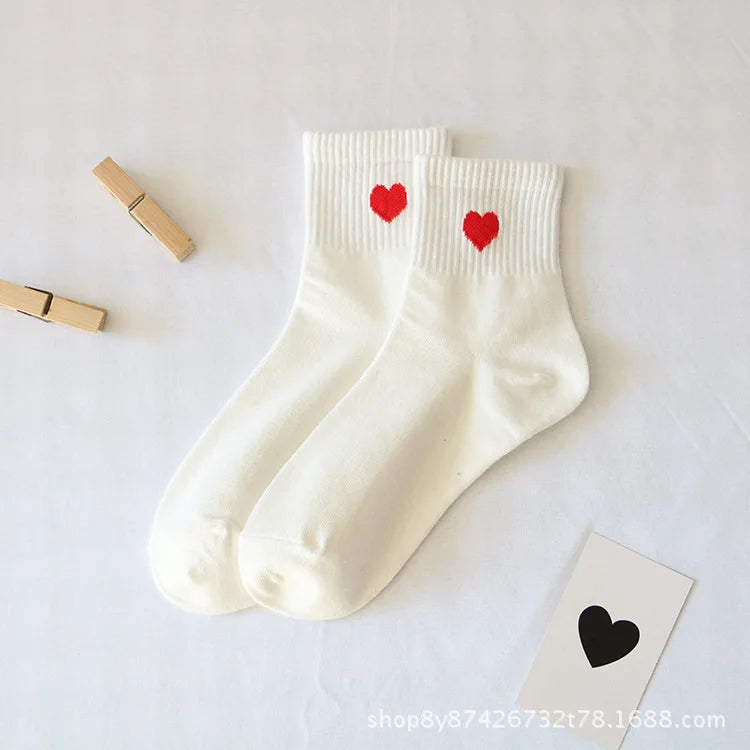 Spring Summer Cotton Color Short Ankle Socks