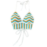 Handmade Knitted Sexy Halter Women Top Crochet