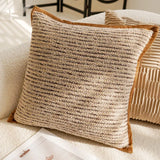 Light Luxury Throw Brown Pillow Cover