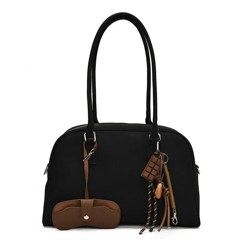 Corporate Girl Fancy Solid Color Shoulder Bag