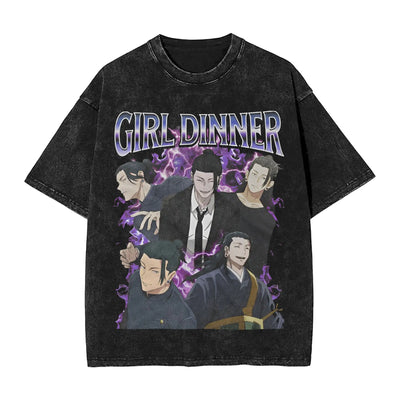 Anime-T-Shirt mit Grafikdruck