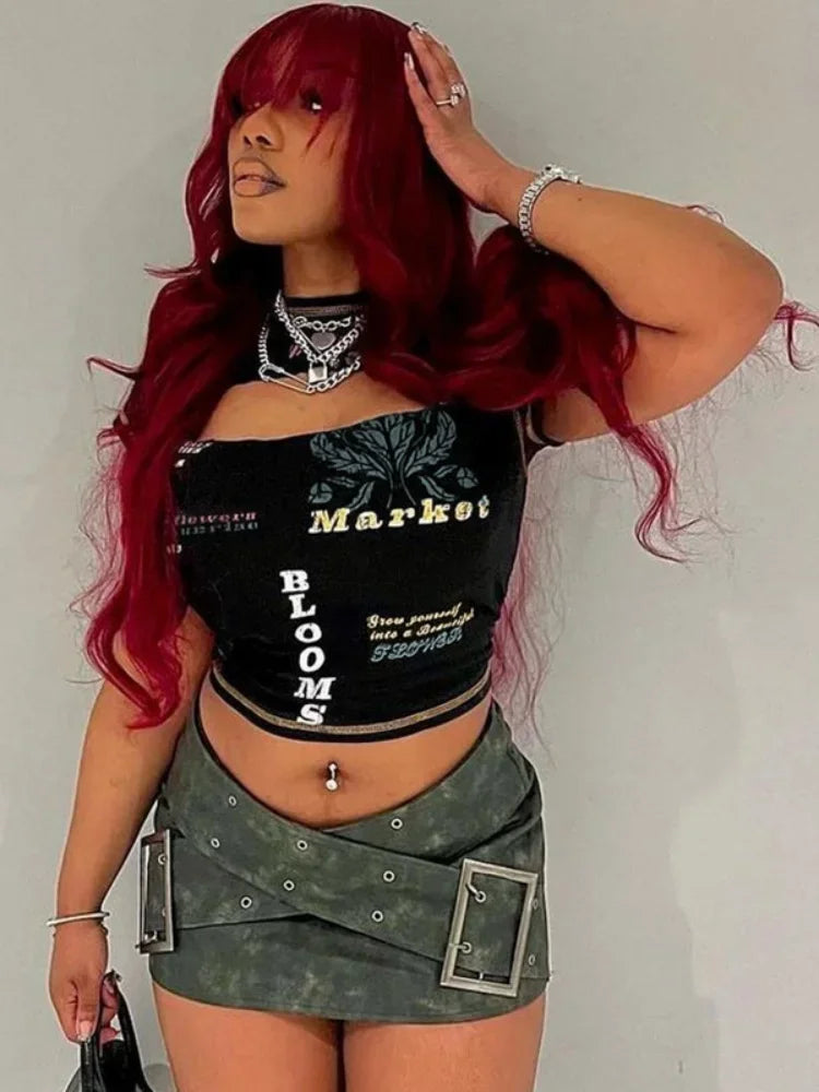 Baddie Core Cut Out Crop Top