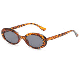 Retro Oval Small Frame Gothic Sunglasses