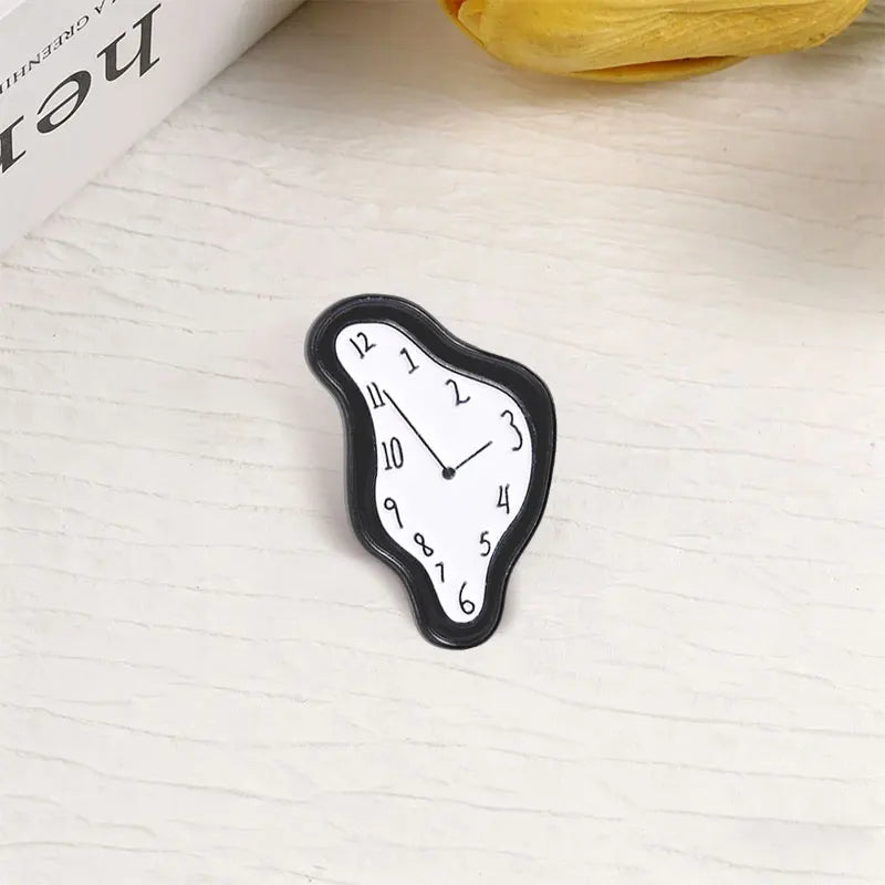 Melting Clock Dali Inspired Pin