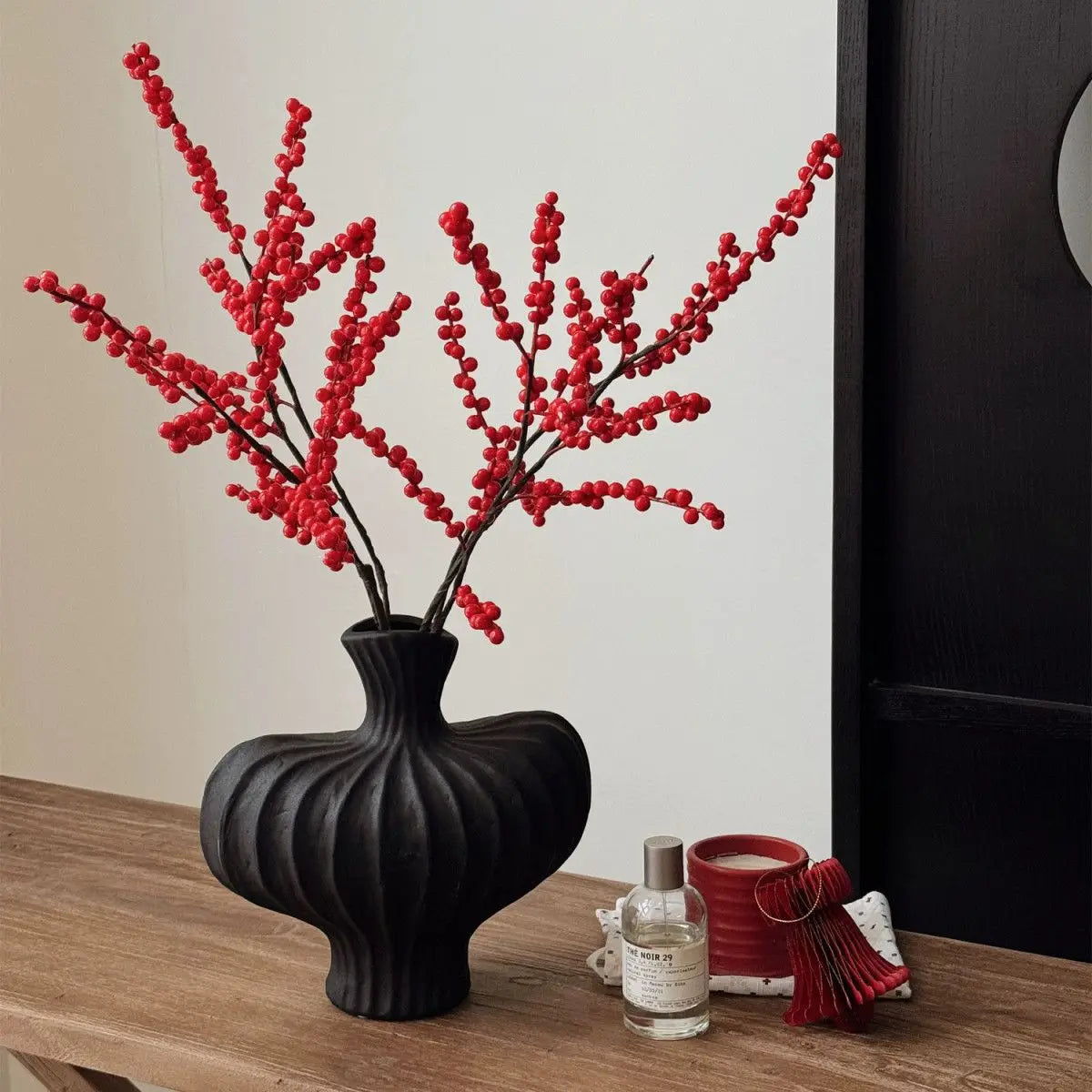 Keramik-Kunststoff-Vase im Vintage-Stil