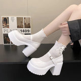 Coquette Core Chunky Platform Heels