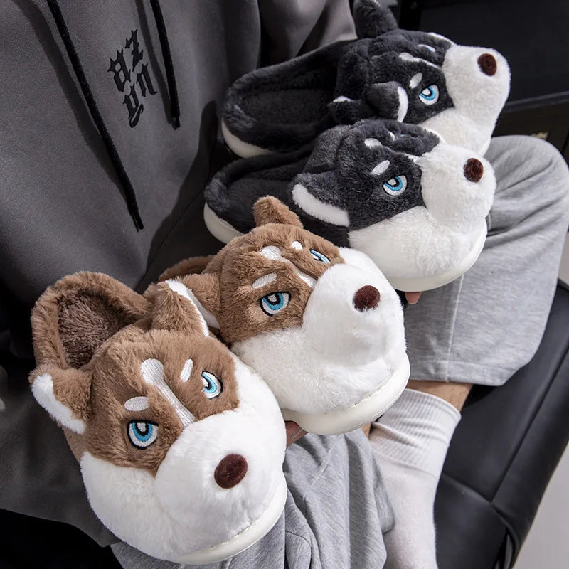 Fluffy Indoor Dog Winter Slipper