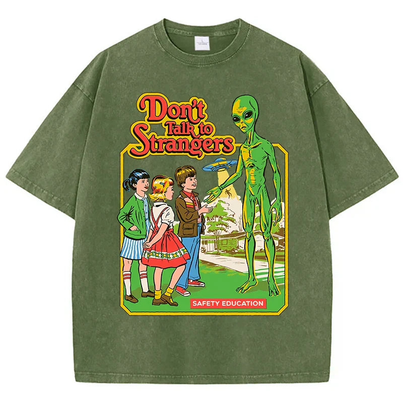Alien Cartoon Casual T-shirt
