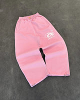 Streetwear Fashion Letter Embroidery Loose Sweatpants