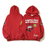 Hoodie "Brighter Days Are Ahead" Rot