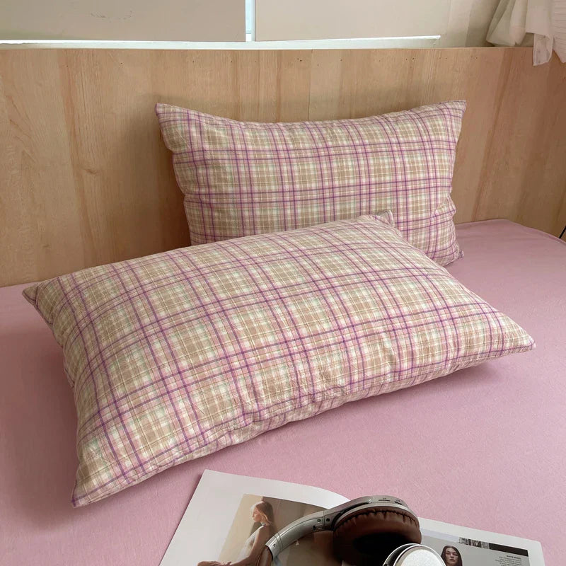 Cotton Pillowcase Colorful Stripe Pillow Case