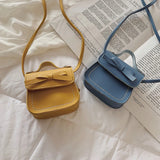 Cute Leather Bow Messenger Bag