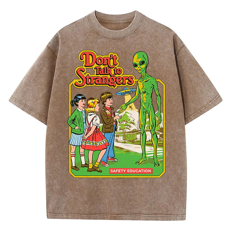 Alien Cartoon Casual T-shirt