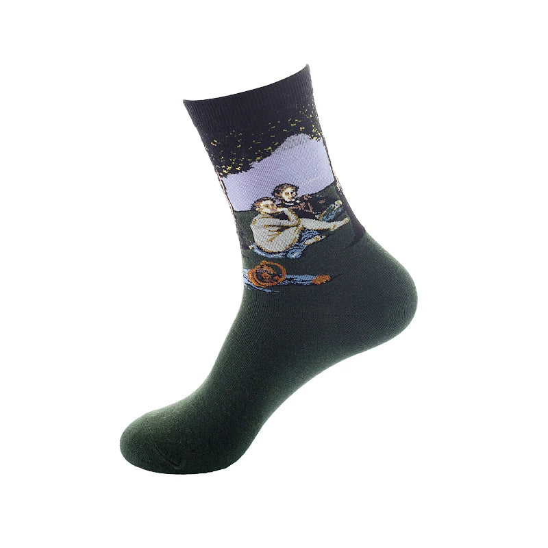 Classic Famous Art Cotton Socks