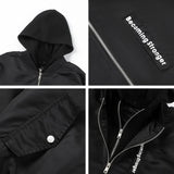 Casual Graphic Oversized Zip-Up Hoodie