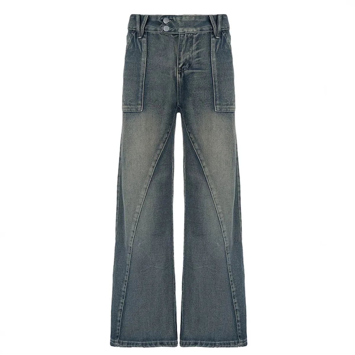 Y2K Baggy Faded Jeans