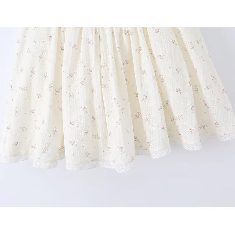 French Sweet Floral Halter Summer Dresses