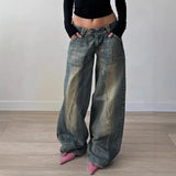 Y2K Baggy Faded Jeans