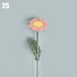 Gestrickter Rosen-Tulpen-Blumenstrauß für Hochzeiten