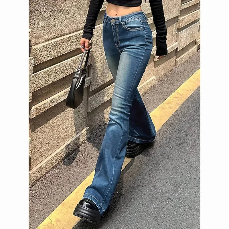High Waist Flared Stretchy Bell Jeans