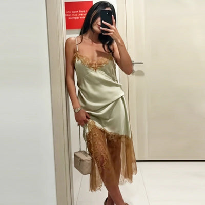 Soft Satin Slip Mini Dress