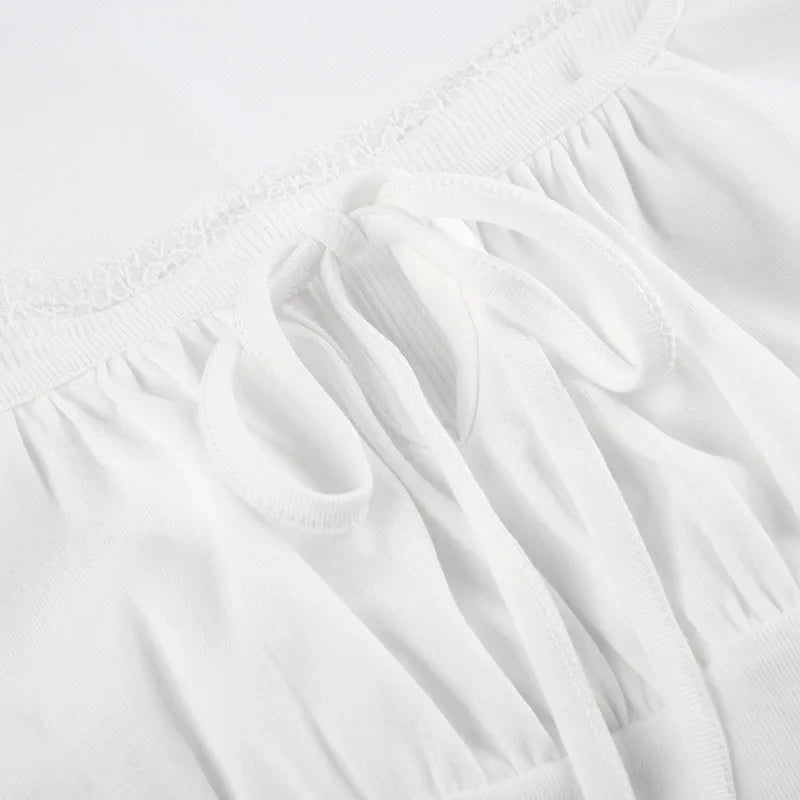 Coquette Bow Ruched Crop Top