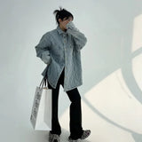 Diamond Stitch Denim Jacket