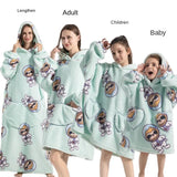 Family Oversize Sherpa Blanket Hoodie