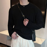 Casual Korean Style Round Collar Men's T-Shirt