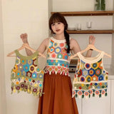Handmade Knitted Vest Sleeveless Top