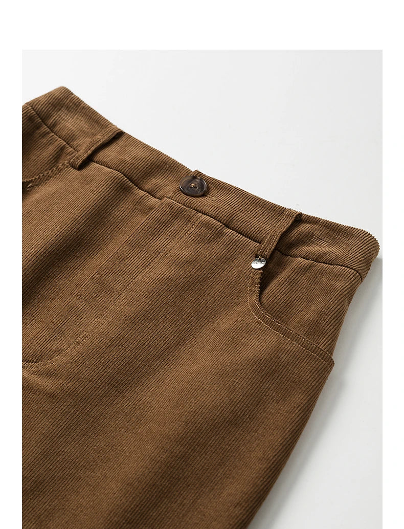 Corduroy A Line Midi Skirt