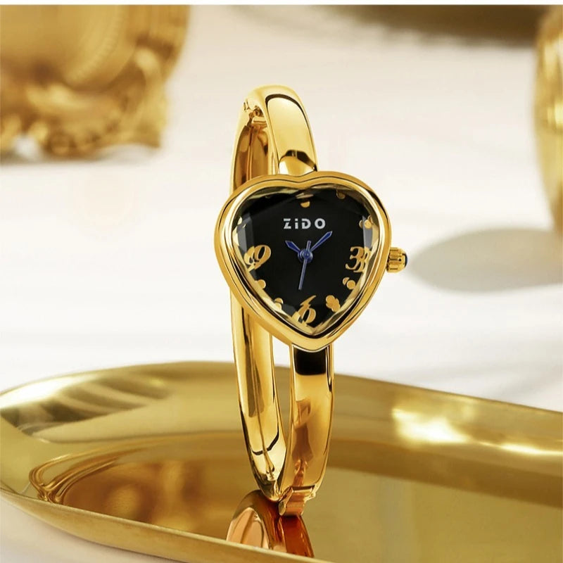 Heart-Shaped Ladies Bracelet Watch