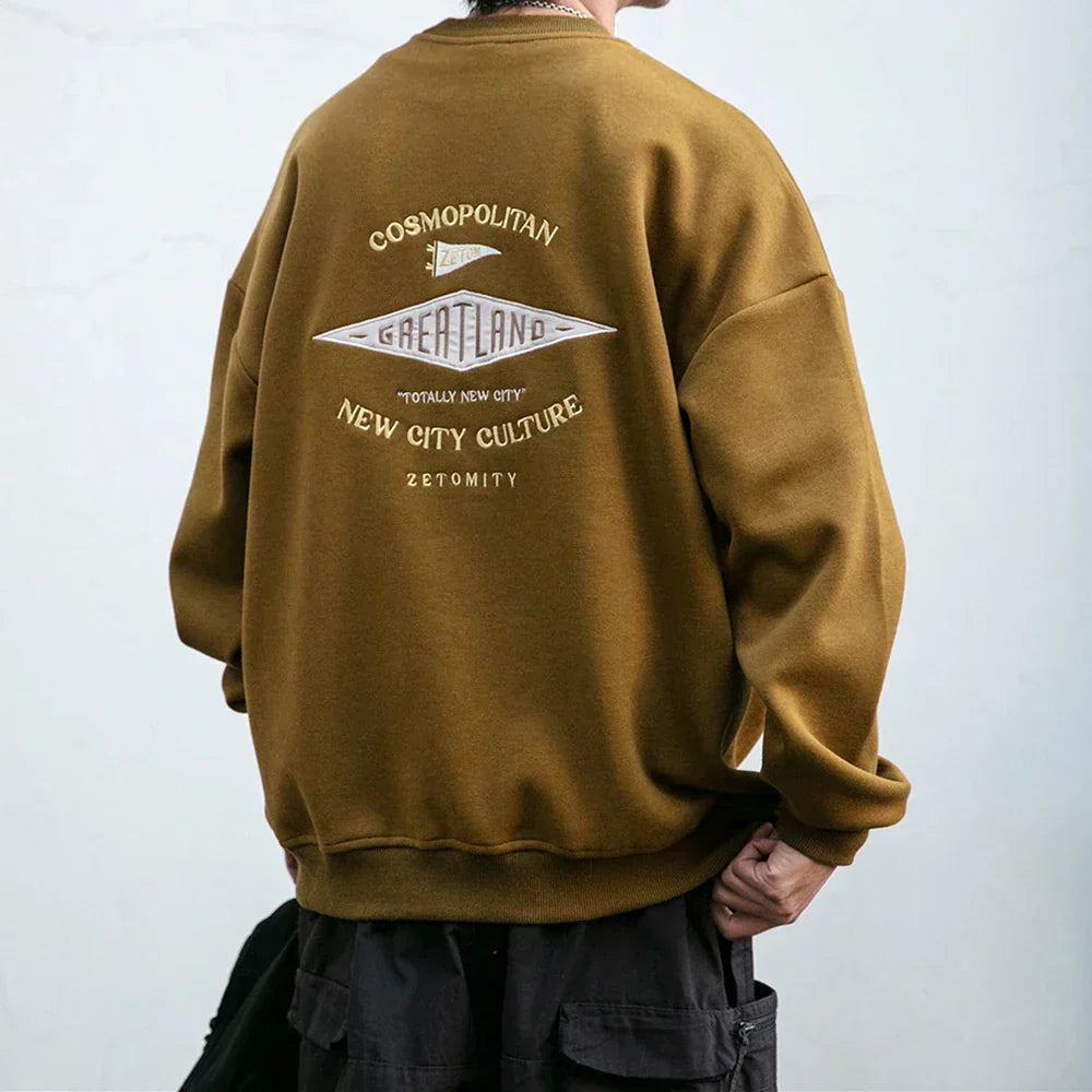 Soft Boy Embroidered Sweatshirt