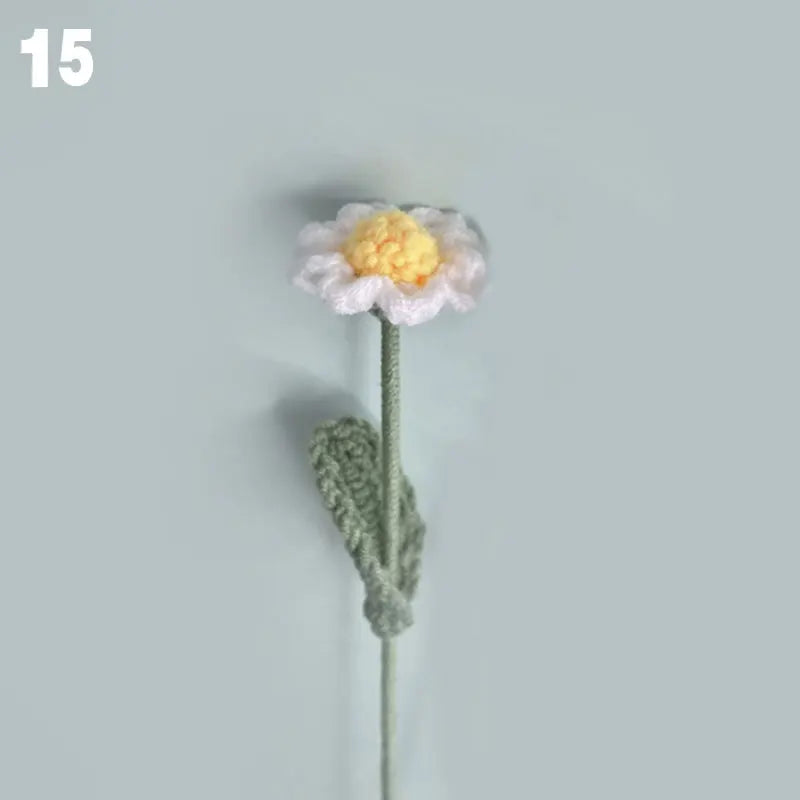 Gestrickter Rosen-Tulpen-Blumenstrauß für Hochzeiten