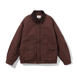 Corduroy Padded Windbreaker Jacket
