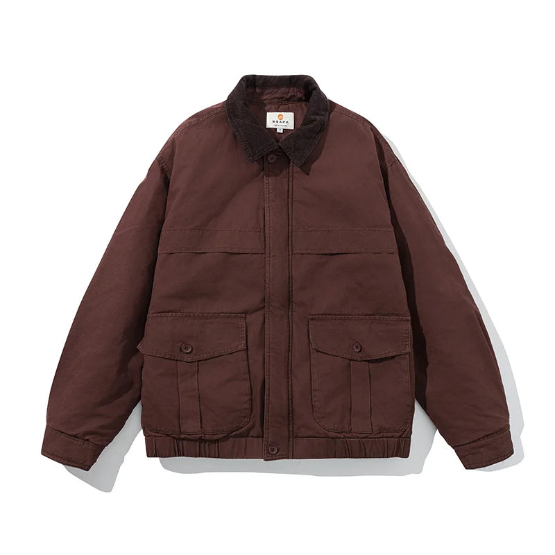Corduroy Padded Windbreaker Jacket