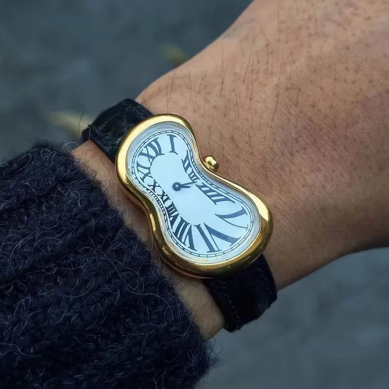 Melting Twisted High Quality Leather Watch