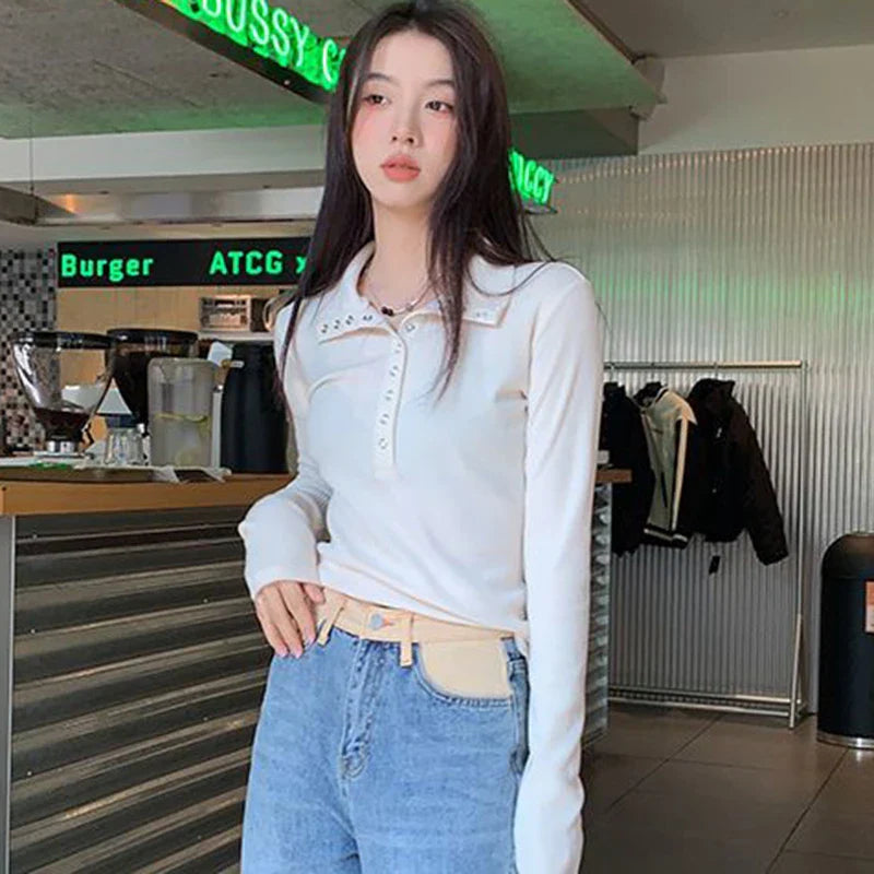 Cozy Gray Knitted Button-up Sweater