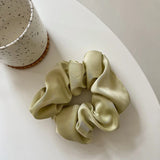 Elastic Silk Solid Color Ponytail Holder