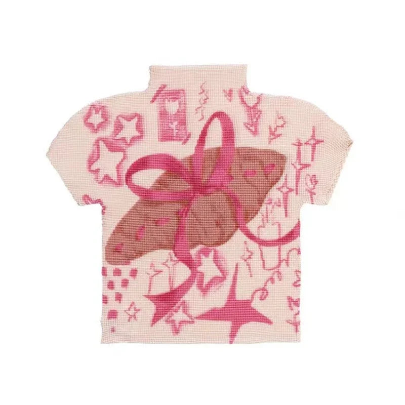 Y2K Slim Half Collar Top