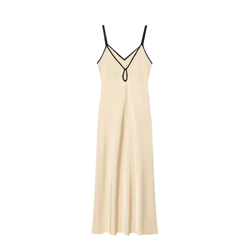 Sexy Satin Long Sling Dress