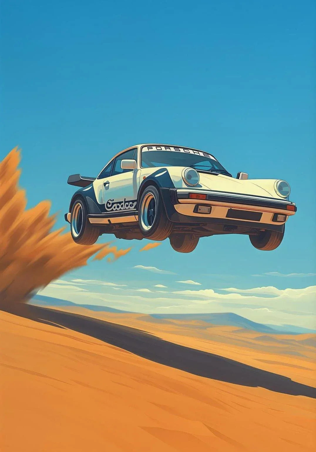 Classic Porsche 911 Alpine Drive Poster