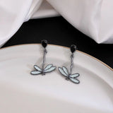 Dragonfly Retro Drip Oil Earrings
