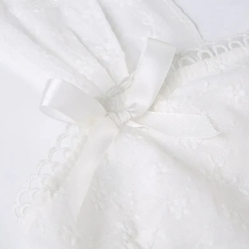 Coquette White Backless Top