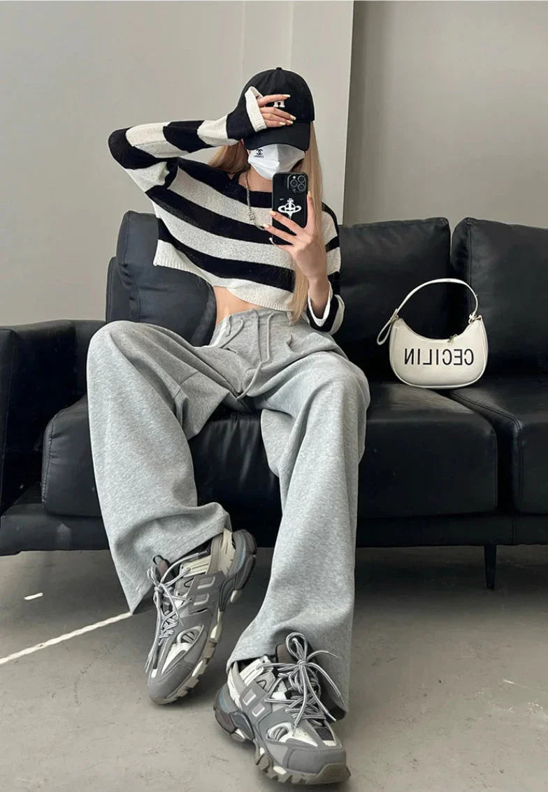 Comfy High Waist Solid Color Pants