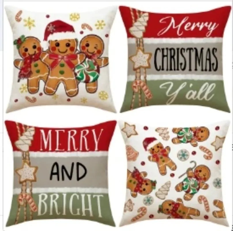 Vintage Christmas Pillow Covers